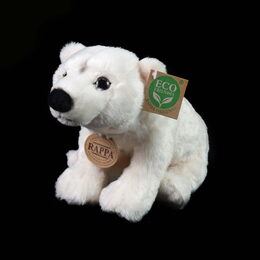 Rappa Plyšový medvěd lední 25 cm ECO-FRIENDLY
