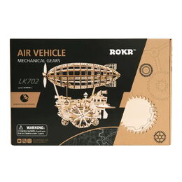 RoboTime 3D dřevěné mechanické puzzle Fantastická vzducholoď