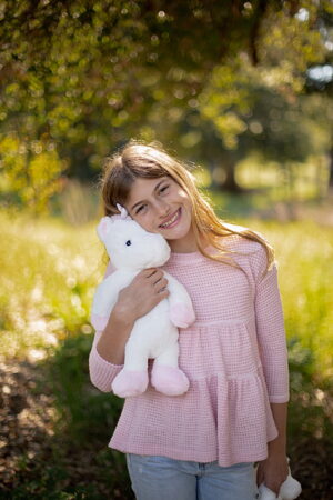 Jednorožec bílý plyšový 40 cm