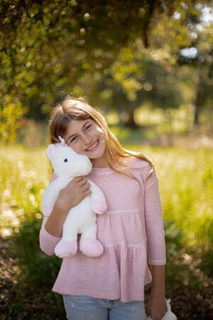 Jednorožec bílý plyšový 40 cm