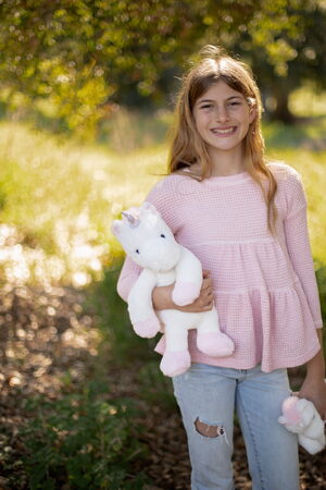 Jednorožec bílý plyšový 40 cm