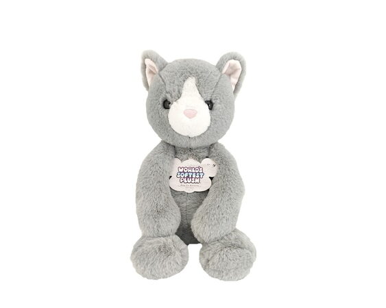 Kotě šedé plyšové 40 cm