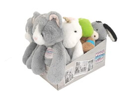 Kotě šedé plyšové 40 cm