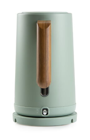 Rychlovarná konvice - nerez, zelená WOOD YOU - DOMO DO9282WK, Objem: 1,7 l, Přík