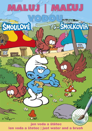 Omalovánky Maluj vodou A5 - Šmoulové 15x21cm
