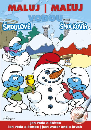 Omalovánky Maluj vodou A5 - Šmoulové 2 zimní 15x21cm