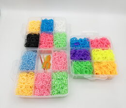 Sada gumiček 3 000 ks na výrobu náramků Loom Band - box velk