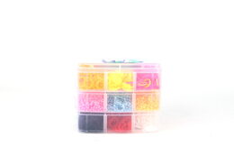 Sada gumiček 3 000 ks na výrobu náramků Loom Band - box velk