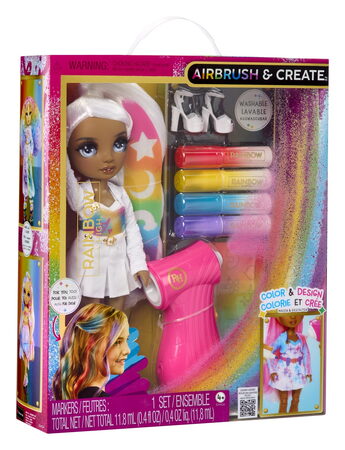 Rainbow High Air Brush panenka - šedé oči