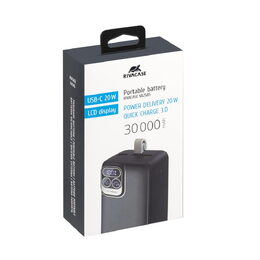 Riva Power VA2585 powerbanka Quick Charge 20W s LDC displejem 30000mAh