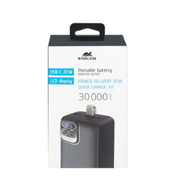 Riva Power VA2585 powerbanka Quick Charge 20W s LDC displejem 30000mAh