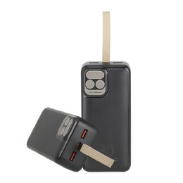 Riva Power VA2585 powerbanka Quick Charge 20W s LDC displejem 30000mAh