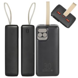 Riva Power VA2585 powerbanka Quick Charge 20W s LDC displejem 30000mAh