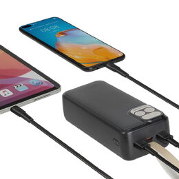 Riva Power VA2585 powerbanka Quick Charge 20W s LDC displejem 30000mAh