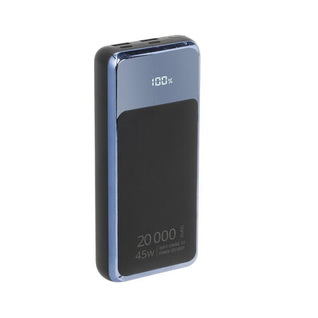 Riva Power VA1075 powerbanka Quick Charge 45W s LDC displejem 20000mAh