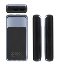 Riva Power VA1075 powerbanka Quick Charge 45W s LDC displejem 20000mAh