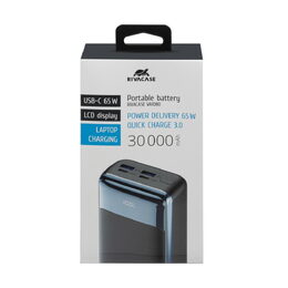 Riva Power VA1080 powerbanka Quick Charge 65W s LDC displejem 30000mAh