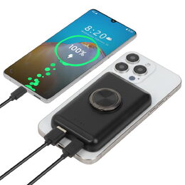 Riva Power VA2603 Magsafe Qi 5000mAh bezdrátová powerbanka  15W + QC/PD 20W s dr