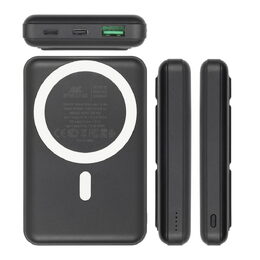 Riva Power VA2604 Magsafe Qi 10000mAh bezdrátová powerbanka  15W + QC/PD 20W s d