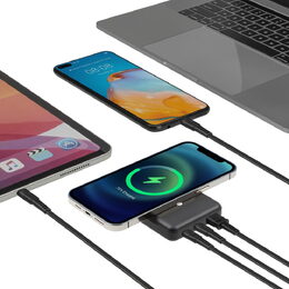 Riva Power VA2604 Magsafe Qi 10000mAh bezdrátová powerbanka  15W + QC/PD 20W s d