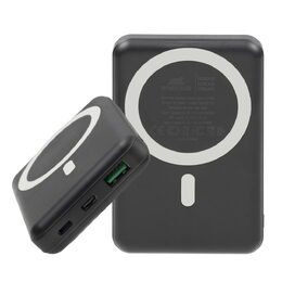 Riva Power VA2604 Magsafe Qi 10000mAh bezdrátová powerbanka  15W + QC/PD 20W s d