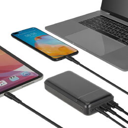 Riva Power VA2102 powerbanka 20000mAh QC/PD 22,5W, černá