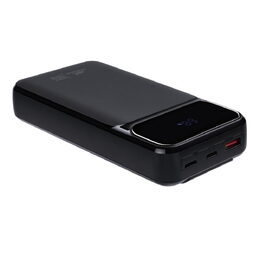Riva Power VA2221 powerbanka 20000mAh QC/PD, 3 integrované kabely, černá