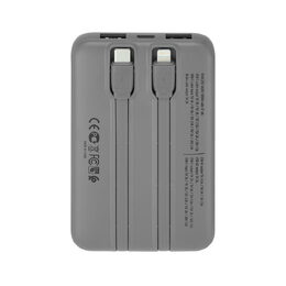 Riva Power VA2611 powerbanka 10000mAh PD 30W, 2 integrované kabely