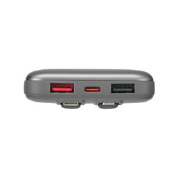 Riva Power VA2611 powerbanka 10000mAh PD 30W, 2 integrované kabely