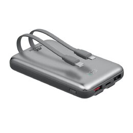 Riva Power VA2611 powerbanka 10000mAh PD 30W, 2 integrované kabely
