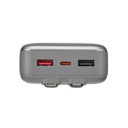 Riva Power VA2612 powerbanka 20000mAh ENG PD 30W, 2 integrované kabely