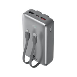 Riva Power VA2612 powerbanka 20000mAh ENG PD 30W, 2 integrované kabely