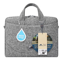 Rivacase 7921 taška na notebook 14", světle šedá