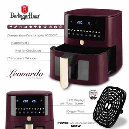 BERLINGERHAUS Horkovzdušná fritéza 8 l Matte Leonardo Collection BH-9606