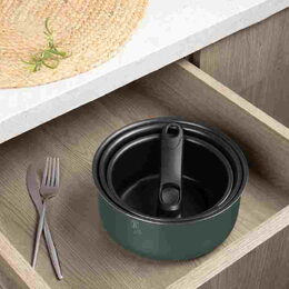 BERLINGERHAUS Sada nádobí s titanovým povrchem 13 ks Matte Green Collection BH-8423