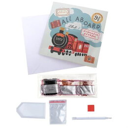 Crystal Art pohlednice - Bravický expres, 18x18cm