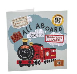 Crystal Art pohlednice - Bravický expres, 18x18cm