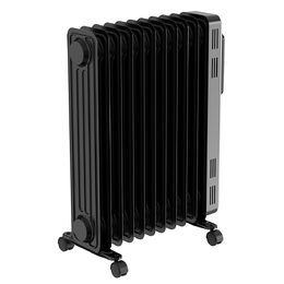 Radiátor Black+Decker, BXRA2501E, olejový, 11 žeber, 3 úrovně výkonu, dotykový
displej, časovač, 2500 W