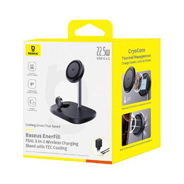 Bezdrátová nabíječka 3v1 Baseus EnerFill FS41 22,5W černá