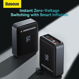 Powerbanka Baseus Super Energy 8000mAh, se startovacími kabely a kompresorem černá