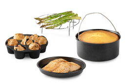 Sada příslušenství pro horkovzdušné fritézy - DOMO DO167, ideální pro 4-6 litrov