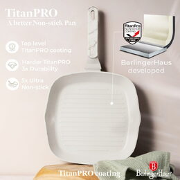 BERLINGERHAUS Sada pánví s titanovým povrchem 3 ks Sahara Marble Collection BH-8399