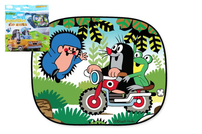 Sluneční clona do auta Krtek 44x36cm 2ks asst mix druhů v sáčku