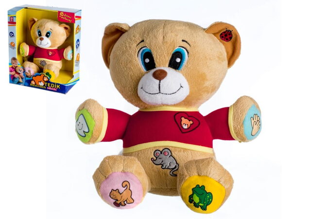 Teddies Medvěd Tedík česky mluvící plyš 30cm na baterie