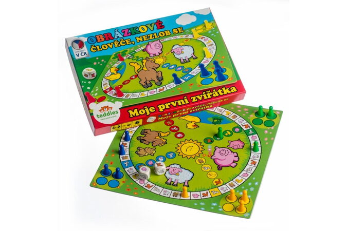Člověče, nezlob se obrázkové Moje první zvířátka společenská hra pro nejmenší MP