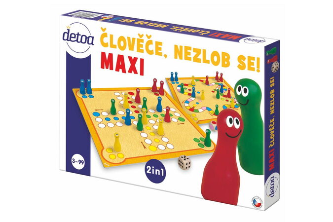 Člověče, nezlob se maxi 2v1 společenská hra v krabici 33,5x23x3,5cm