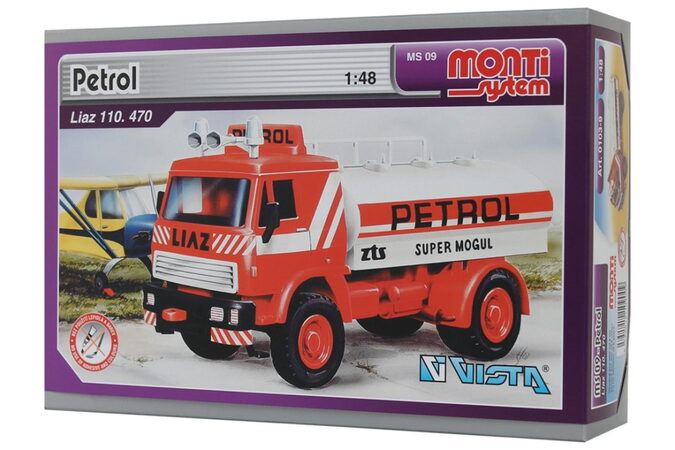 Stavebnice Monti 09 Petrol Liaz 1:48 v krabici 22x15x6cm