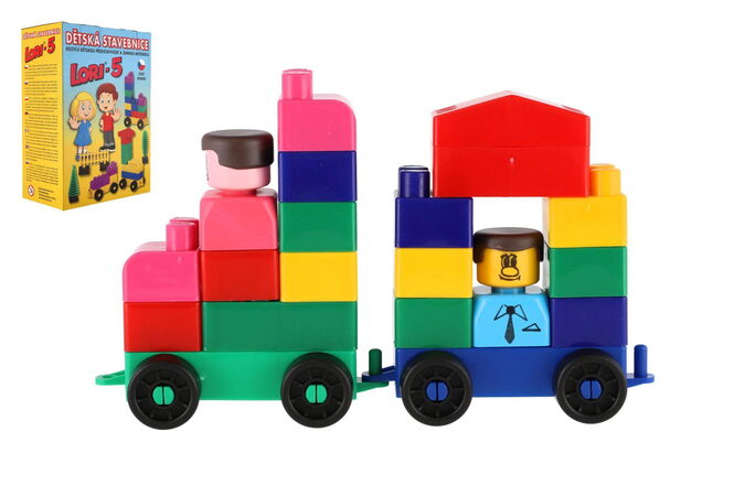 Stavebnice LORI 5 plast 76ks v krabici 23x28x10cm