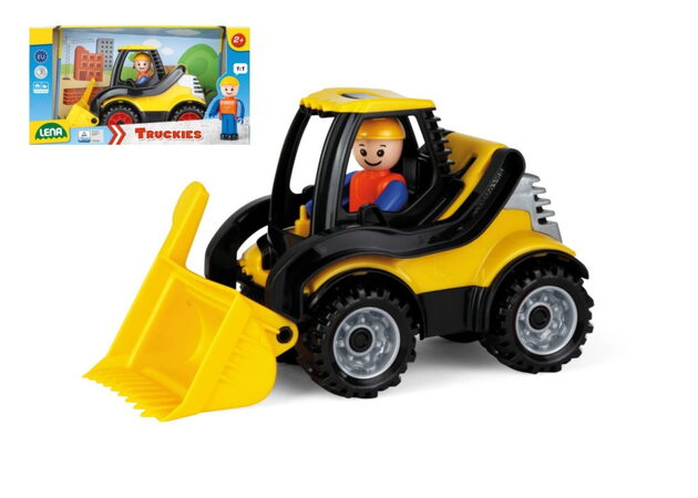 Lena 1622 Auto Truckies nakladač plast 20 cm v krabici 24m+