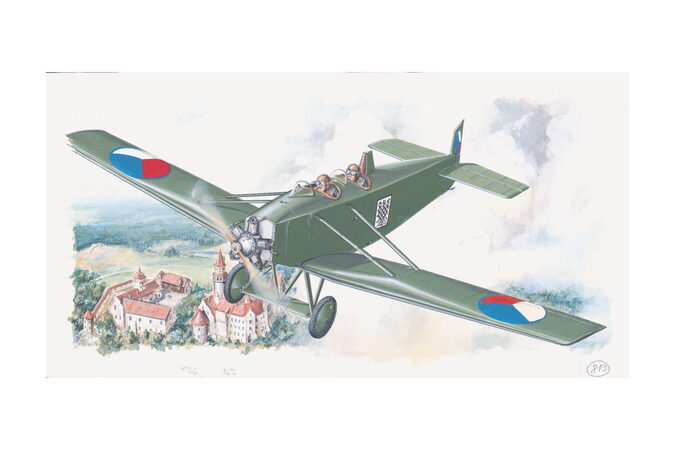 Směr Model Avia BH 11 1:48 13,2x19,4cm v krabici 31x13,5x3,5cm